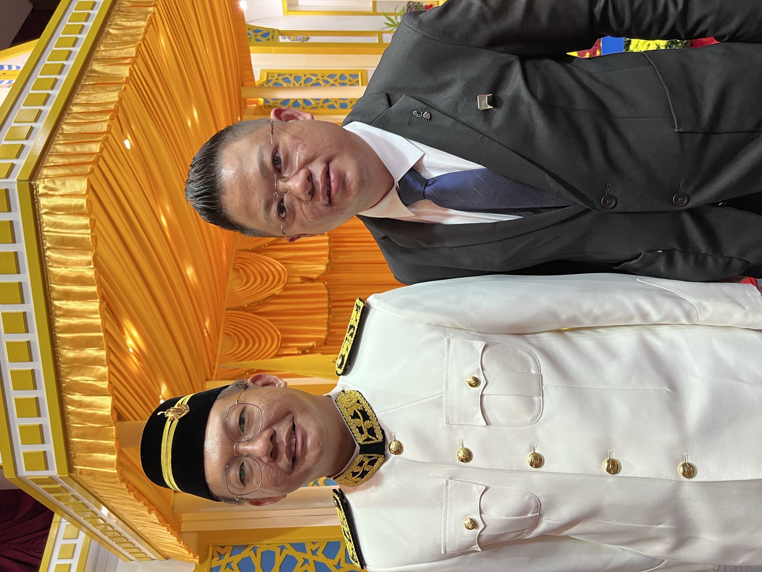 At an official state ceremony
