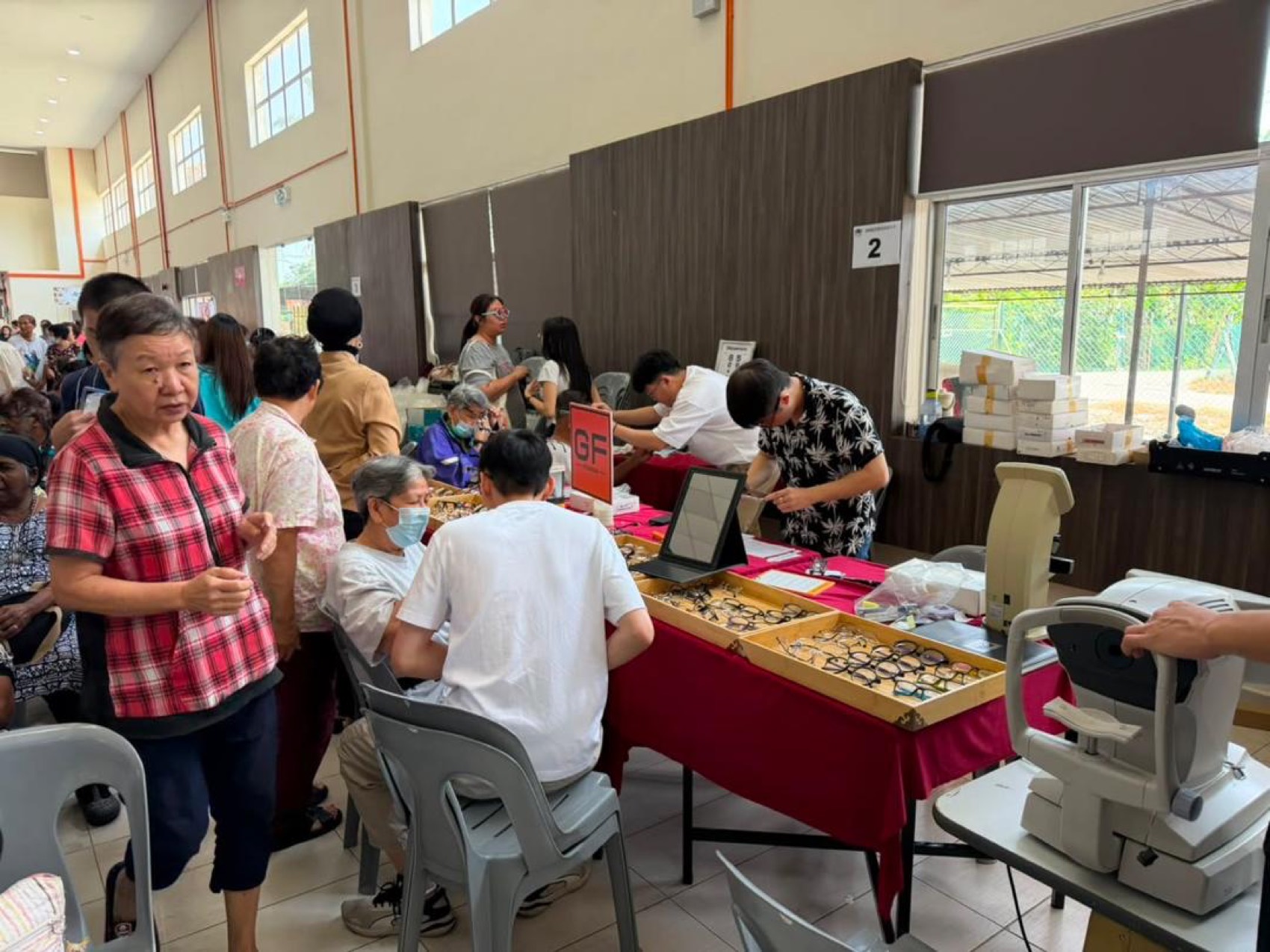 Community hall during the free spectacles programme